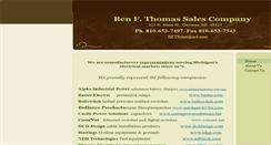Desktop Screenshot of benfthomassales.com